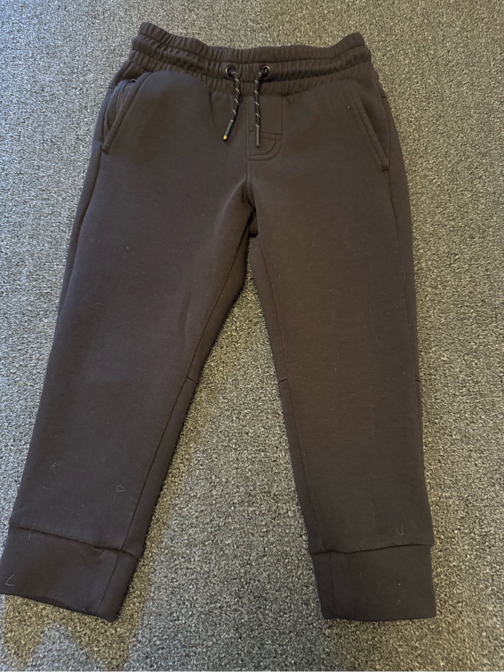 2 Pair Member’s Mark Boys Active Tech Joggers  Black & Burgundy Size 4/5 - Picture 2 of 11